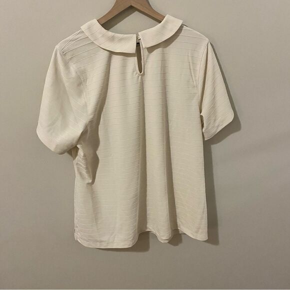 Lady Hagen Women's Textured Stripe Short Sleeve Golf Polo - Picture 6 of 9